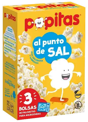 Popitas Microondas al punto de Sal